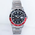 MINT 2004 Rolex GMT-Master 2 Coke Black Red Steel No Holes 16710 Watch Box