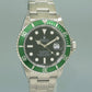 MINT 2009 Rolex Kermit Green Anniversary 40mm Submariner 16610LV Watch Box