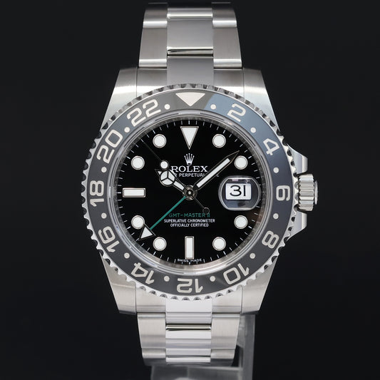 2017 MINT Rolex GMT Master II 116710 Steel Ceramic Black 40mm Watch Box