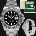 2019 MINT PAPERS Rolex GMT Master II 116710 Steel Ceramic Black 40mm Watch Box