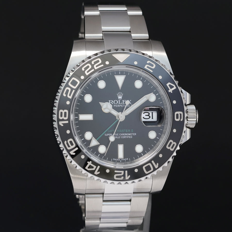 2017 MINT Rolex GMT Master II 116710 Steel Ceramic Black 40mm Watch Box
