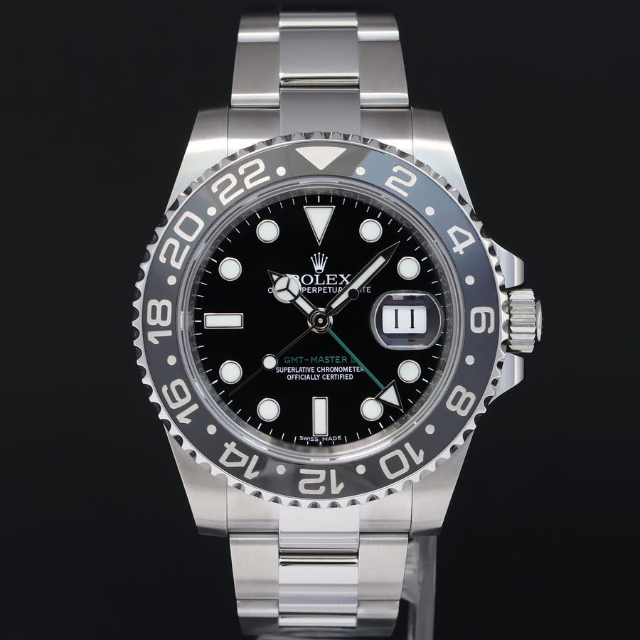 MINT Rolex GMT Master II 116710LN Steel Ceramic Black 40mm Watch Box