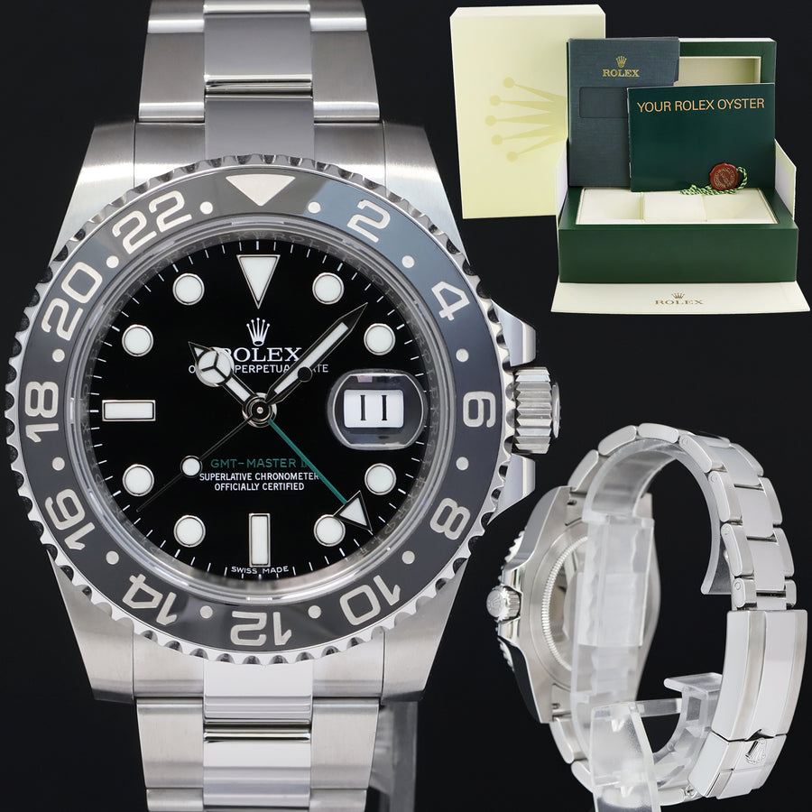 MINT Rolex GMT Master II 116710LN Steel Ceramic Black 40mm Watch Box
