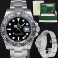 2012 PAPERS MINT Rolex GMT Master II 116710LN Steel Ceramic Black 40mm Watch Box