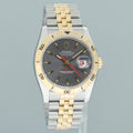 MINT Rolex DateJust Turn-O-Graph 116263 Yellow Gold Two Tone Steel Slate Jubilee Watch Box
