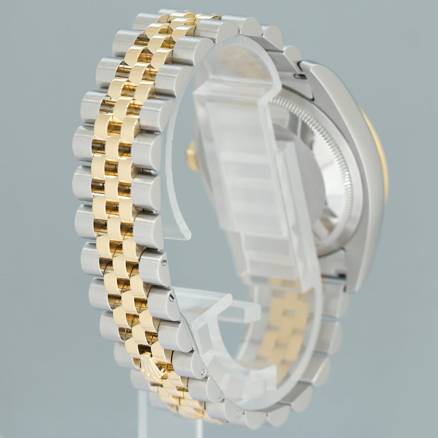 MINT Rolex DateJust Turn-O-Graph 116263 Yellow Gold Two Tone Steel Slate Jubilee Watch Box