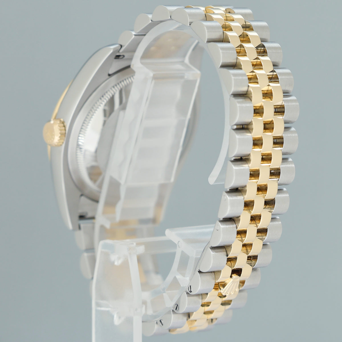 MINT Rolex DateJust Turn-O-Graph 116263 Yellow Gold Two Tone Steel Slate Jubilee Watch Box
