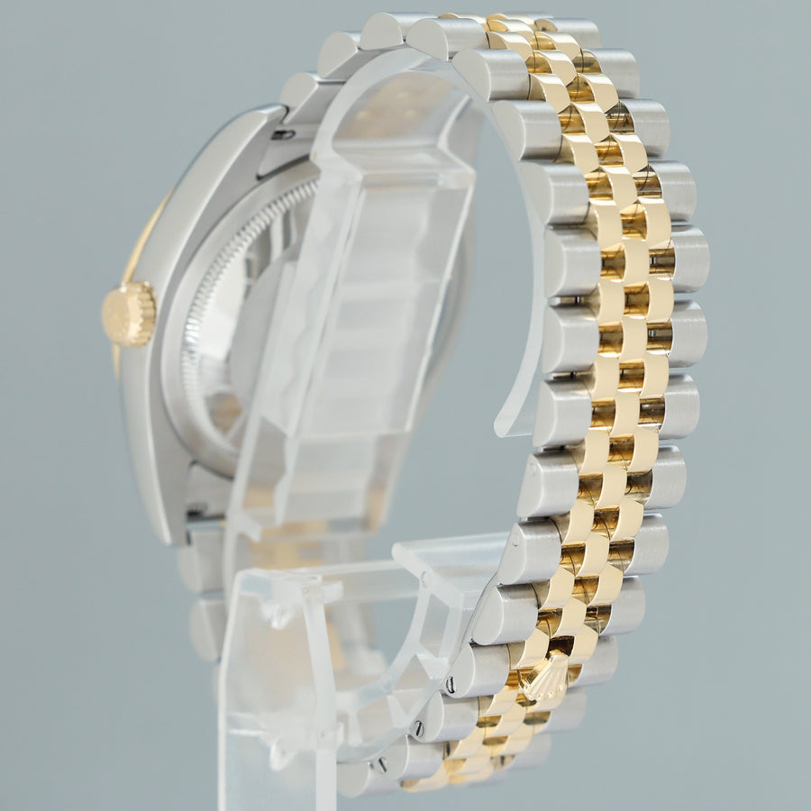 MINT Rolex DateJust Turn-O-Graph 116263 Yellow Gold Two Tone Steel Slate Jubilee Watch Box