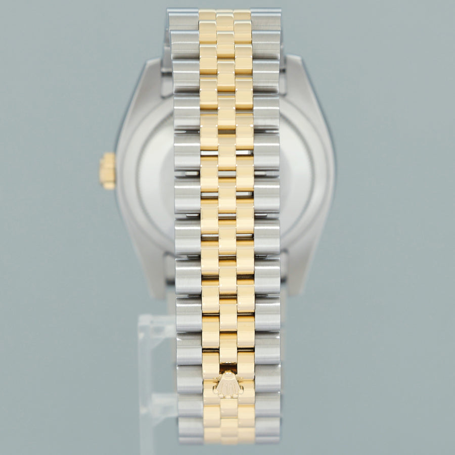 MINT Rolex DateJust Turn-O-Graph 116263 Yellow Gold Two Tone Steel Slate Jubilee Watch Box