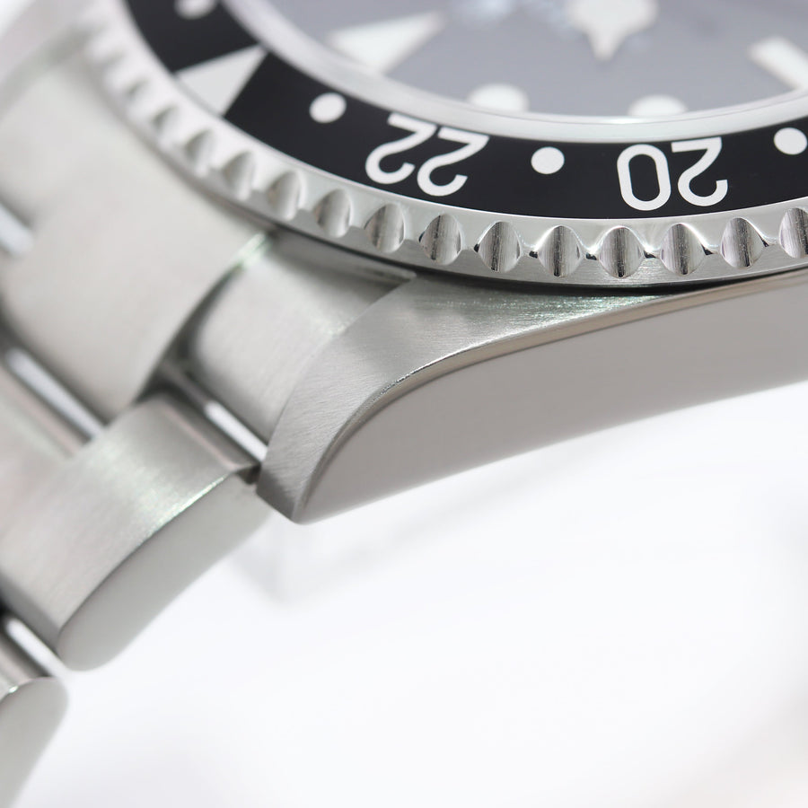 MINT 2004 Rolex GMT-Master 2 Coke Black Red Steel No Holes 16710 Watch Box
