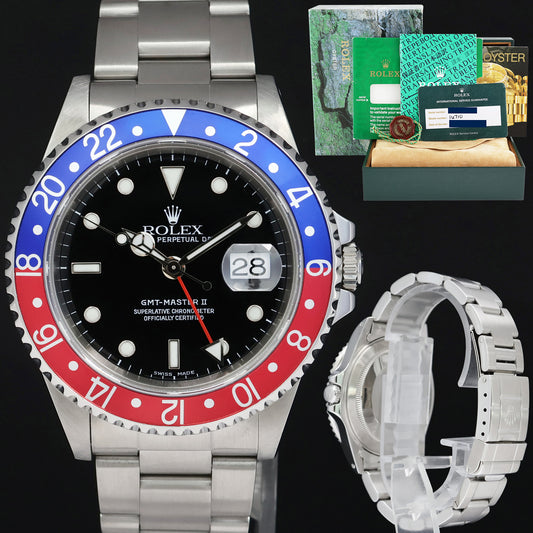 RSC PAPERS Rolex GMT-Master II Pepsi Blue Red Steel 16710 40mm Watch Box