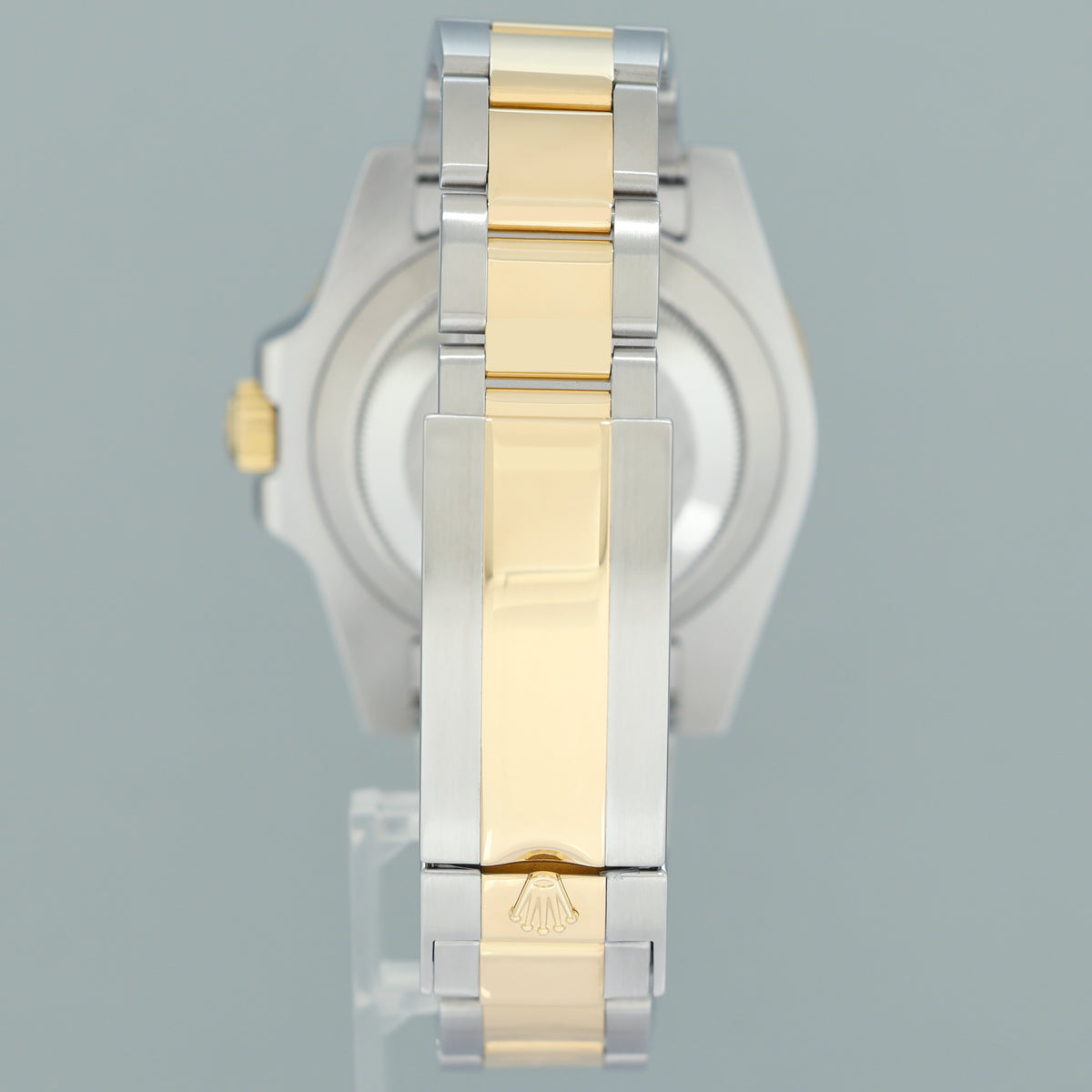 MINT Rolex Submariner 116613LN Two Tone Steel Yellow Gold Black Diamond Serti Watch