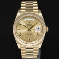2022 MINT Rolex Day-Date 40 President 228238 Champagne Roman Yellow Gold Watch