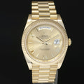 2022 MINT Rolex Day-Date 40 President 228238 Champagne Roman Yellow Gold Watch