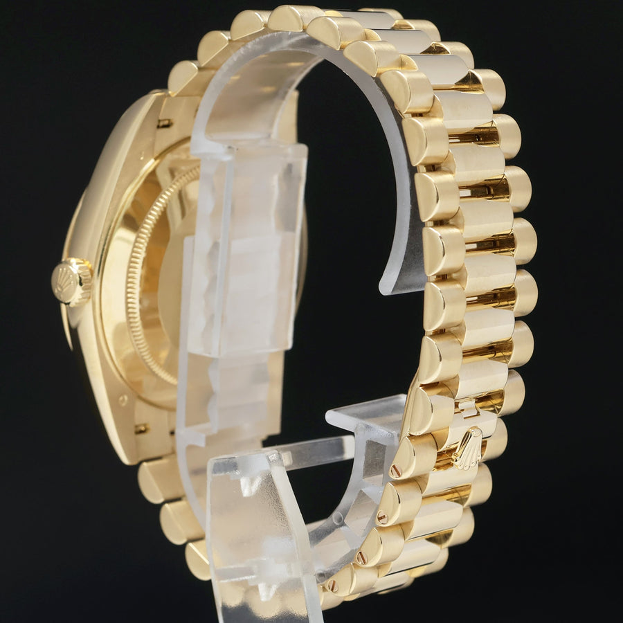 2022 MINT Rolex Day-Date 40 President 228238 Champagne Roman Yellow Gold Watch