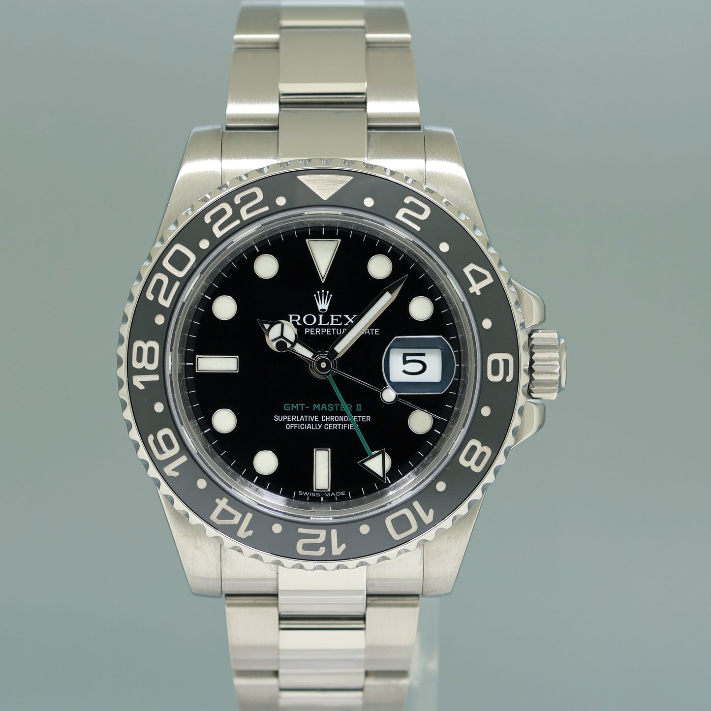 2025 CPO Rolex Papers Rolex GMT Master II 116710LN Steel Ceramic Black 40mm Watch