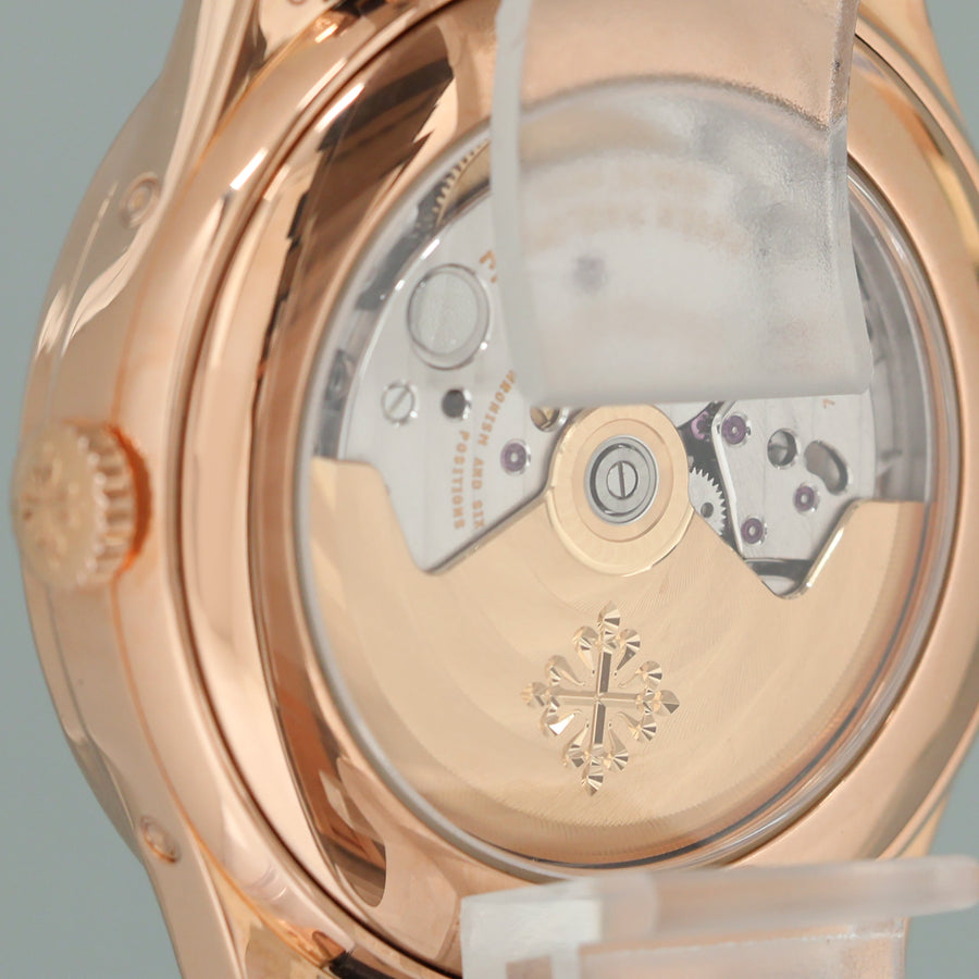 2017 MINT Patek Philippe 5396R Rose Gold Annual Calendar 39mm Blue Dial Moonphase Watch
