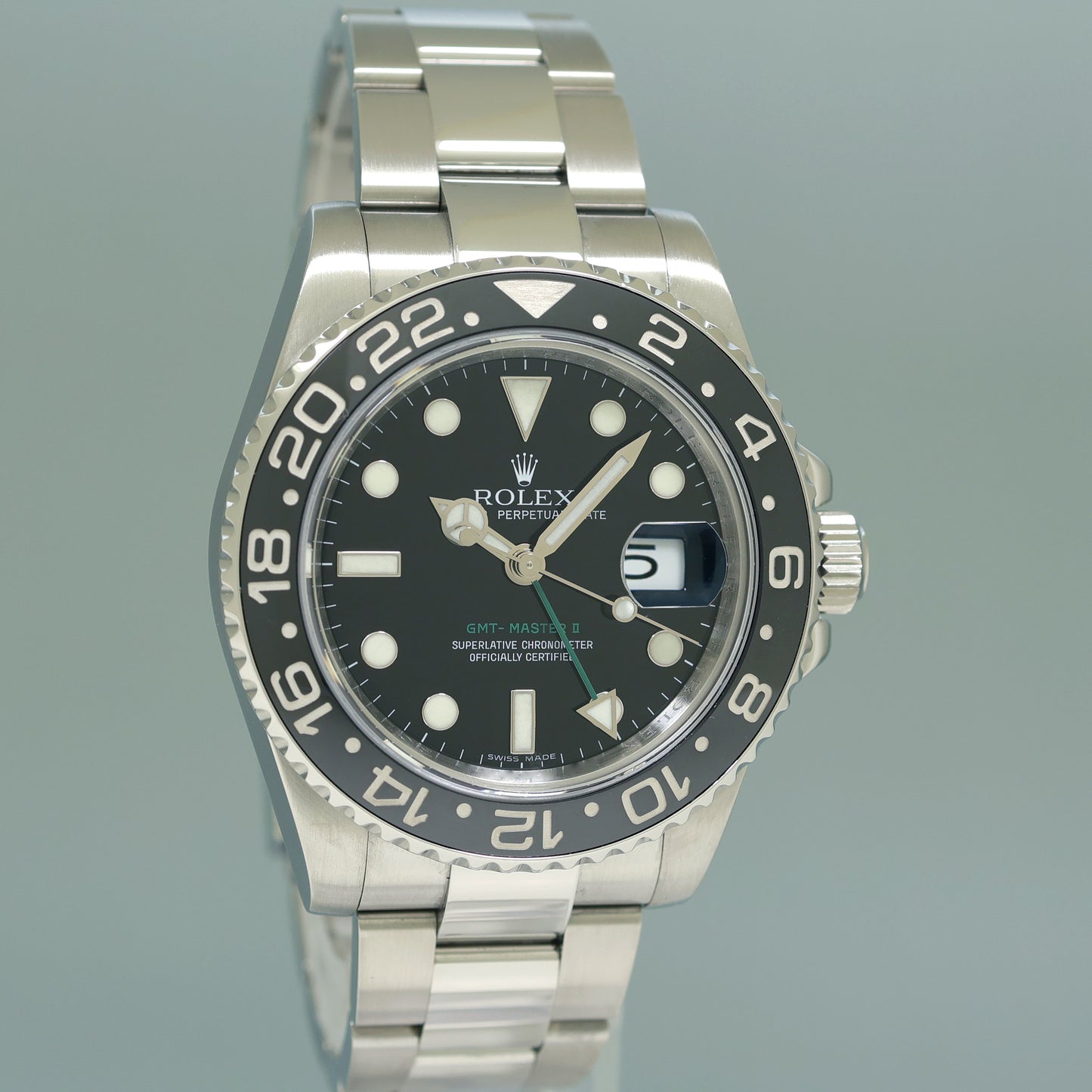 2025 CPO Rolex Papers Rolex GMT Master II 116710LN Steel Ceramic Black 40mm Watch