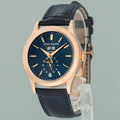 2017 MINT Patek Philippe 5396R Rose Gold Annual Calendar 39mm Blue Dial Moonphase Watch