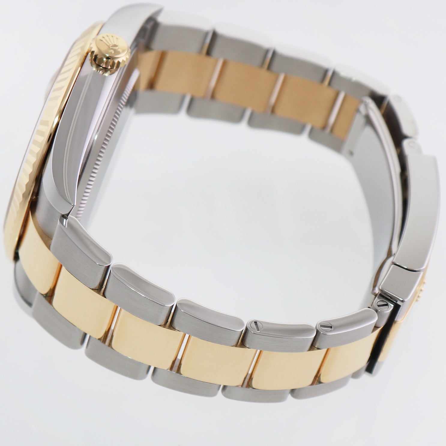 2021 MINT Rolex DateJust 126333 Two Tone Gold Champagne Diamond 41mm Watch Box