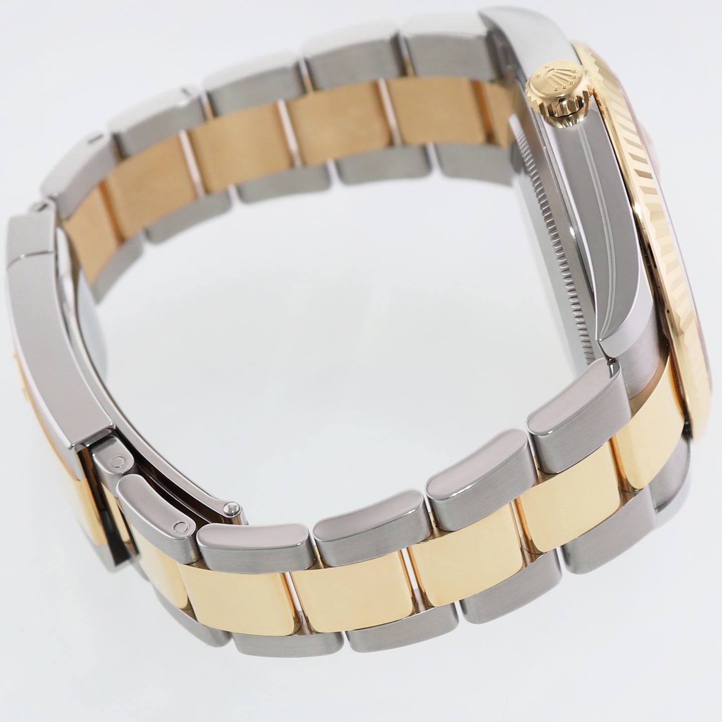 2021 MINT Rolex DateJust 126333 Two Tone Gold Champagne Diamond 41mm Watch Box