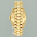 MINT Rolex 18038 President Day Date Yellow Gold Champagne Diamond Quickset Watch