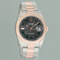 2024 NEW STICKERS Rolex DateJust 41 126331 Wimbledon Rose Gold Two-Tone Oyster Watch