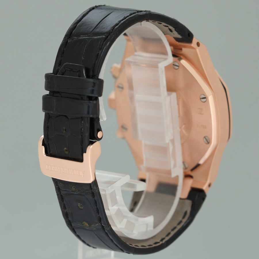 2023 Service Audemars Piguet Royal Oak Leather Chrono 41mm Rose Gold 26320OR Watch