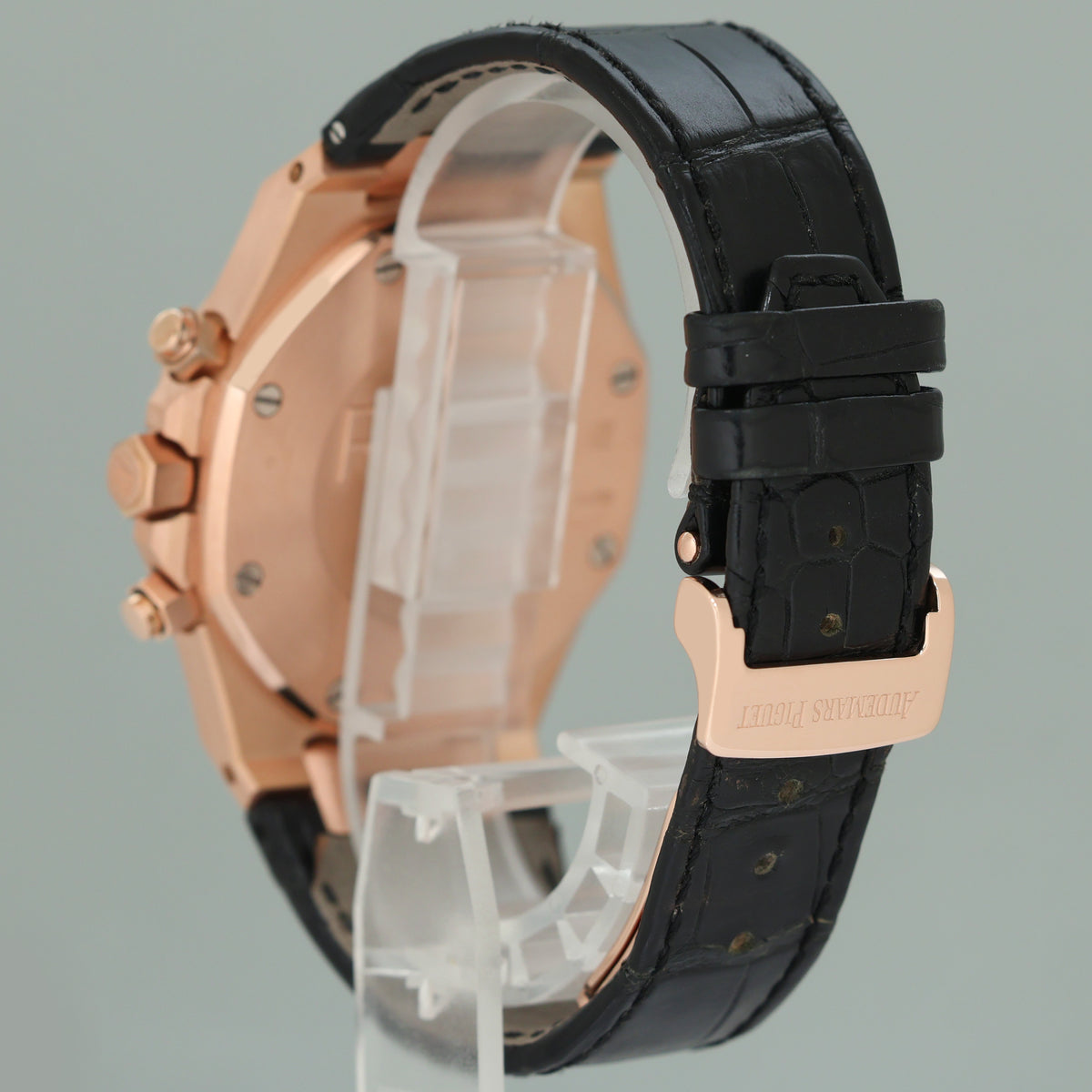 2023 Service Audemars Piguet Royal Oak Leather Chrono 41mm Rose Gold 26320OR Watch