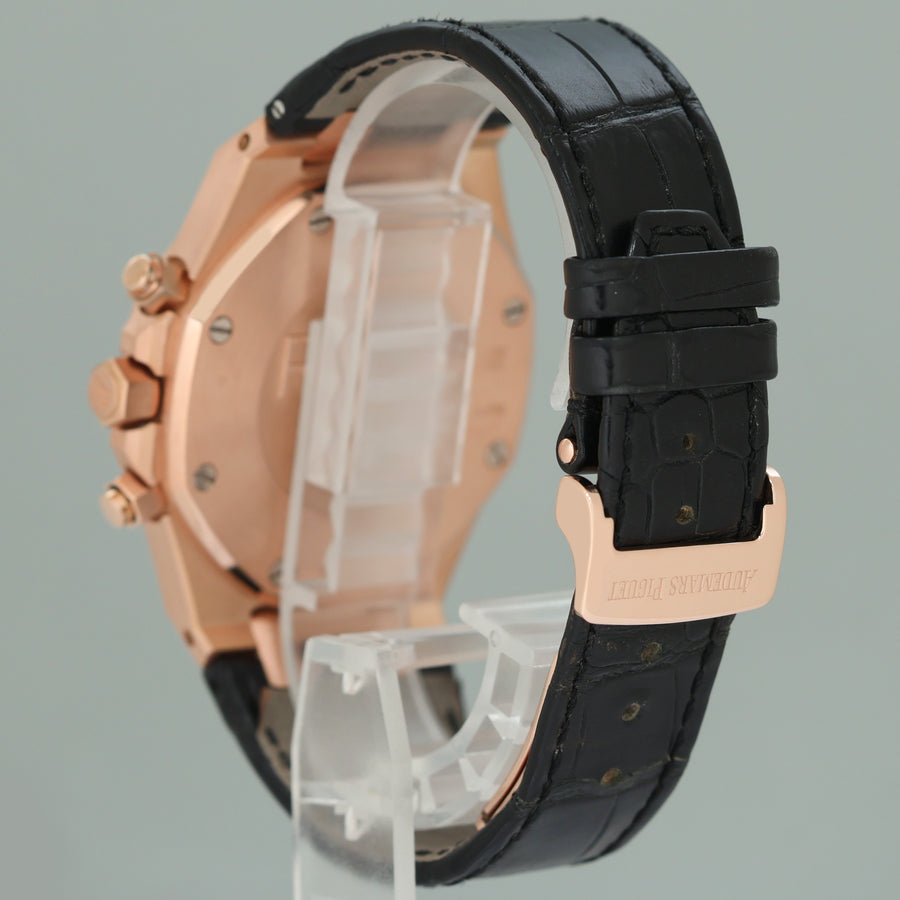 2023 Service Audemars Piguet Royal Oak Leather Chrono 41mm Rose Gold 26320OR Watch