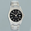 PAPERS 2021 MINT Rolex Sky-Dweller Stainless White Gold Black Dial 326934 42mm Watch Box