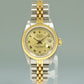RSC PAPERS Ladies Rolex DateJust 26mm 69173 Two Tone Champagne Roman Gold Jubilee Watch