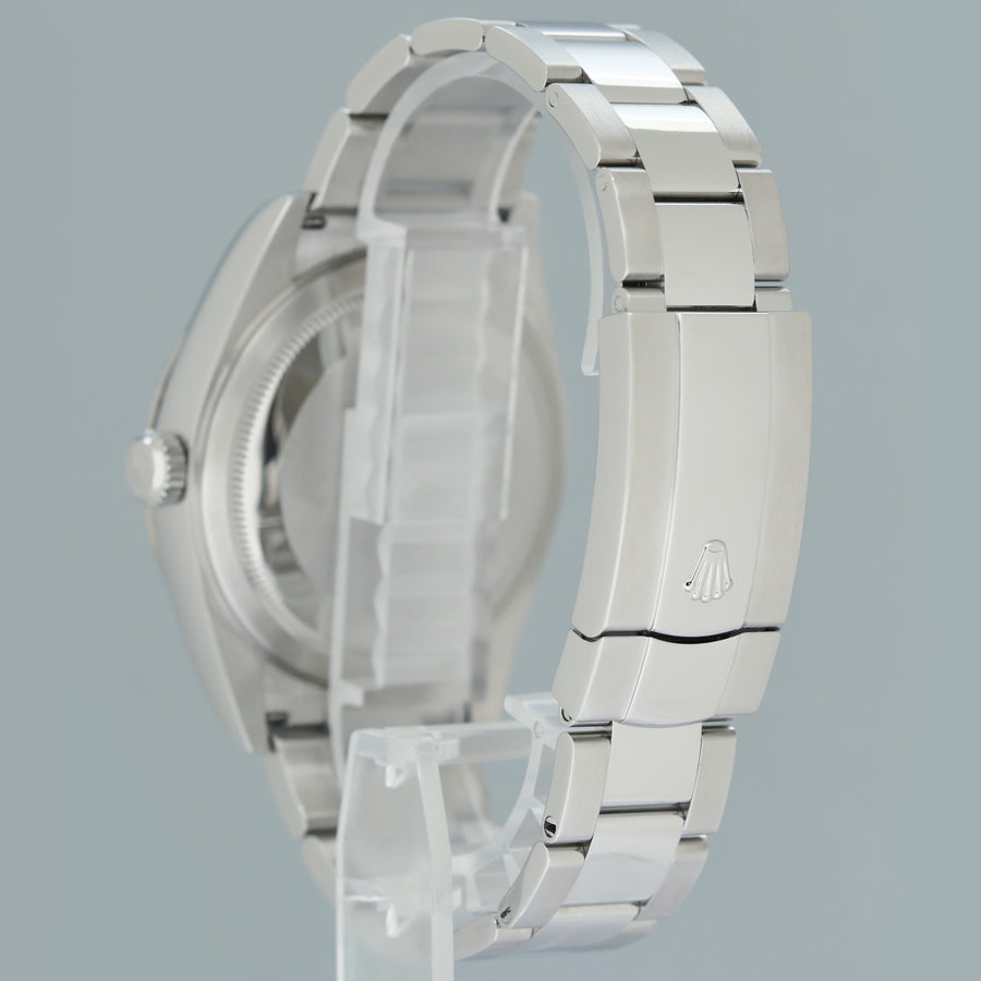 PAPERS 2021 MINT Rolex Sky-Dweller Stainless White Gold Black Dial 326934 42mm Watch Box