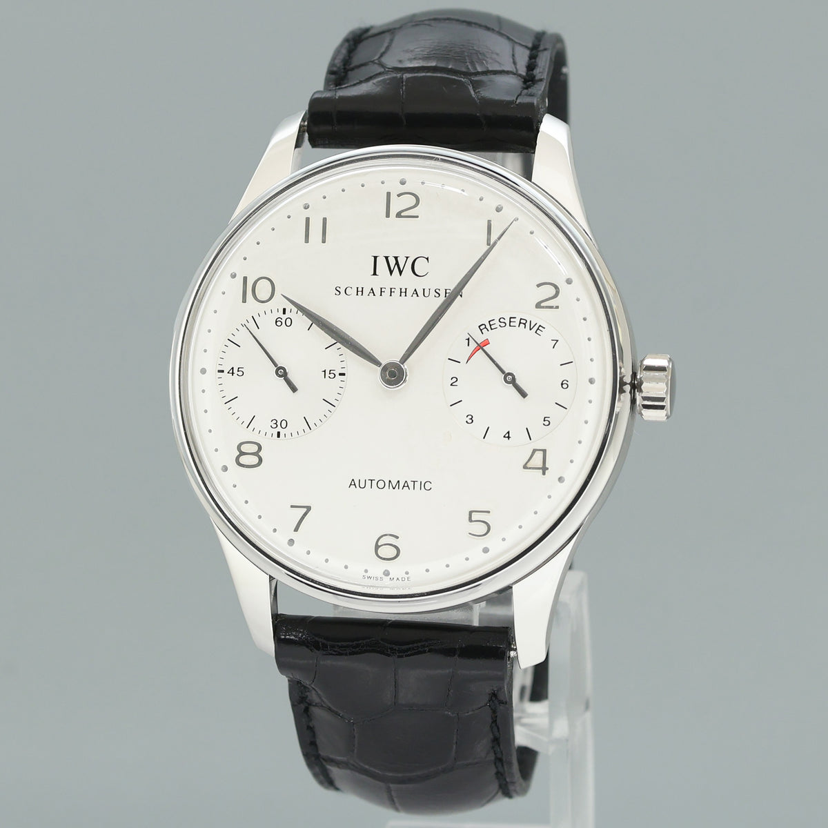 MINT 223/250 Limited IWC PORTUGIESER AUTOMATIC 2000 Ref 5000 Leather Platinum Watch