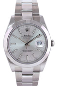 2023 NEW PAPERS Rolex DateJust 41 Steel 126300 Silver Dial Oyster 41mm Watch Box