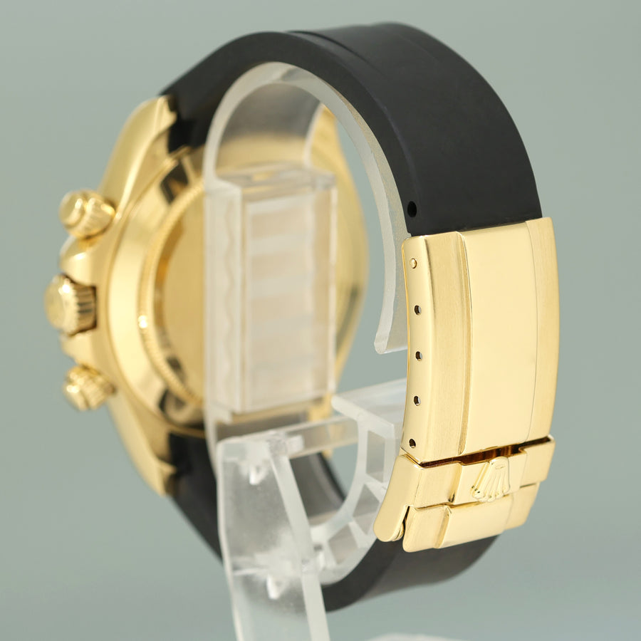 2009 MINT Rolex 116518 Daytona Cosmograph White Panda Yellow Gold Watch Box