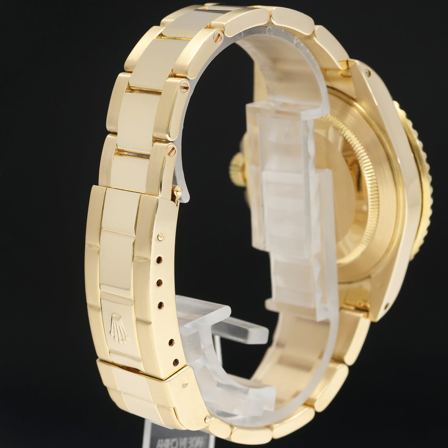 2001 MINT Rolex 16618 Submariner Yellow Gold Black Dial 40mm Watch Box