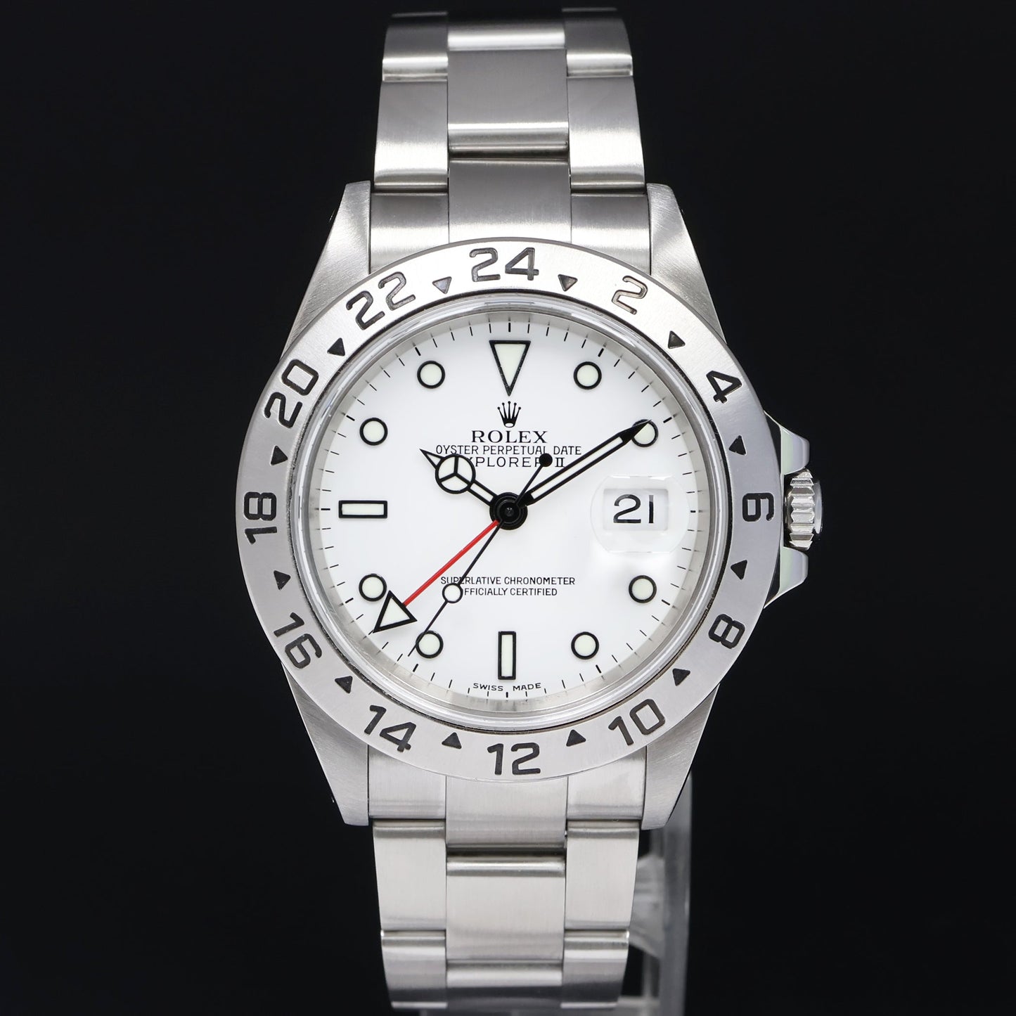 2002 MINT PAPERS Rolex Explorer II White 16570 40mm Polar Watch Box