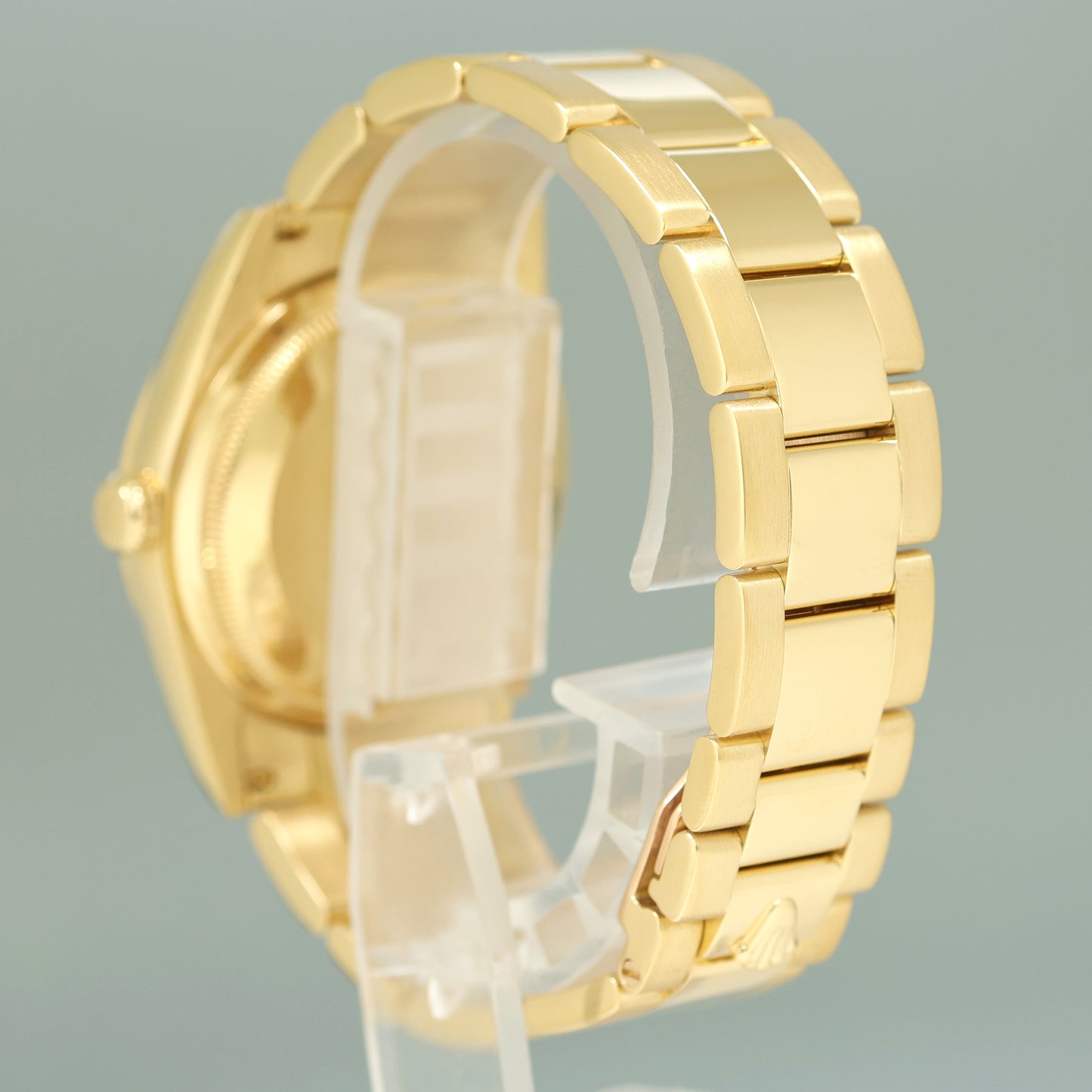 MINT Rolex President 118208 Yellow Gold Champagne Diamond Day Date Watch Box