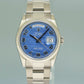 2007 MINT Rolex President Day Date Blue Wave 18209 White Gold Oyster Watch Box