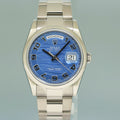 2007 MINT Rolex President Day Date Blue Wave 118209 White Gold Oyster Watch Box