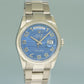 2007 MINT Rolex President Day Date Blue Wave 18209 White Gold Oyster Watch Box