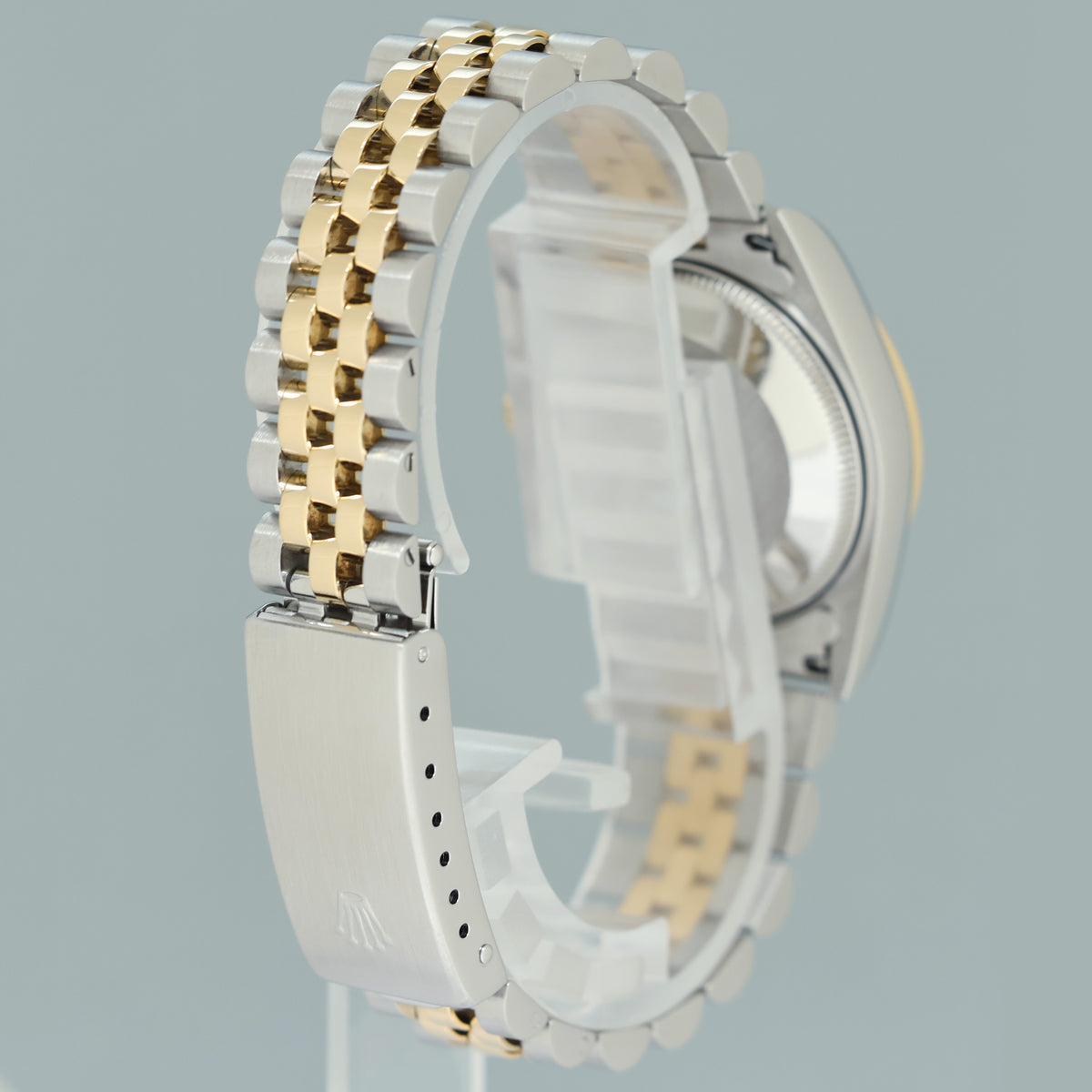 PAPERS MINT Ladies Rolex 68273 Two Tone 18k Gold Steel 31mm Champagne Diamond Dial Watch