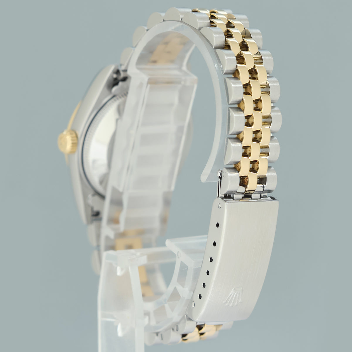 PAPERS MINT Ladies Rolex 68273 Two Tone 18k Gold Steel 31mm Champagne Diamond Dial Watch