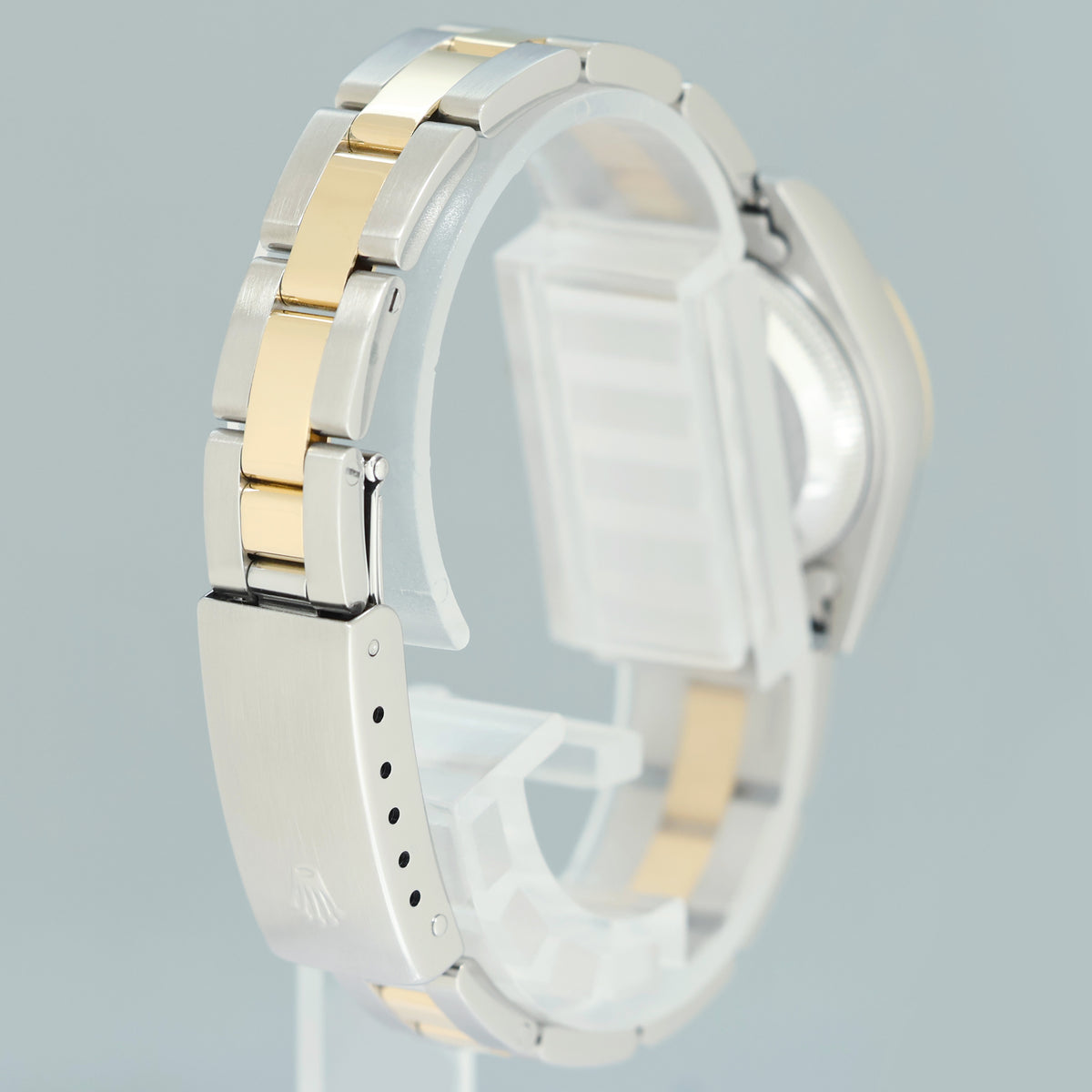 MINT Ladies Rolex DateJust 26mm 69163 Two Tone Yellow Gold Oyster Champagne Dial Watch Box
