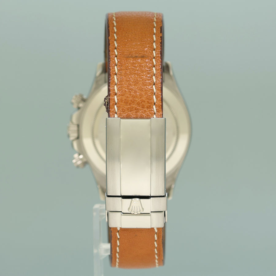 MINT Rolex Daytona White Gold 116519 Meteorite Roman Leather 40mm Watch Box