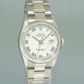 2004 MINT Rolex DateJust 36mm 16200 Steel White Roman Oyster 36mm Watch Box