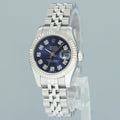 2014 MINT Ladies Rolex DateJust 179174 Blue Roman Jubilee 26mm Watch Box
