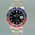 MINT Rolex 16710 GMT-Master II Pepsi Blue Red 40mm Tritium Steel Watch Box