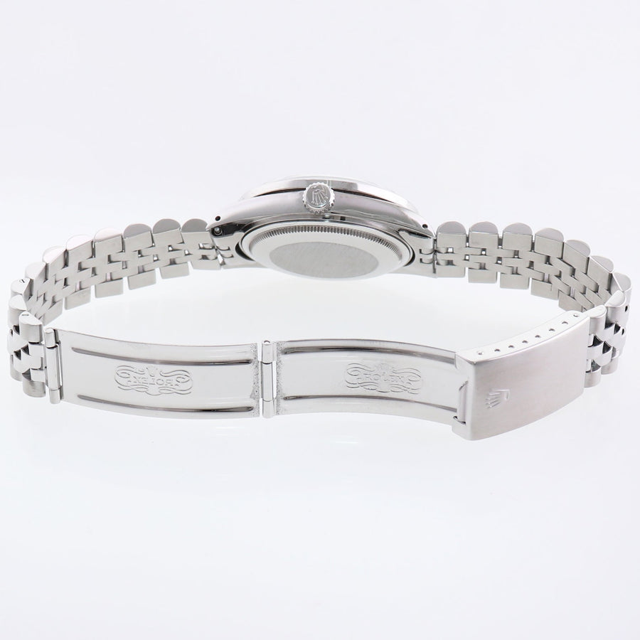 MINT DIAMOND Bezel Rolex DateJust 36mm Mother of Pearl 16014 Steel Watch Box